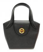 GIVENCHYジバンシィ）の古着「ターンロックハンドバッグ」｜ブラック