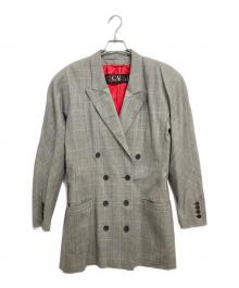 ESCADA（エスカーダ）の古着「ダブルジャケット」｜グレー