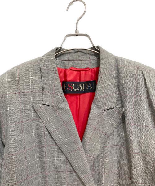ESCADA（エスカーダ）ESCADA (エスカーダ) ダブルジャケット グレー サイズ:38の古着・服飾アイテム