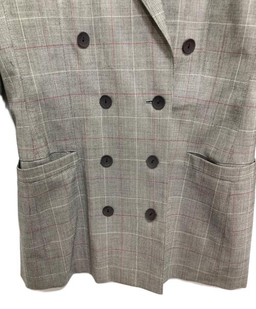 ESCADA（エスカーダ）ESCADA (エスカーダ) ダブルジャケット グレー サイズ:38の古着・服飾アイテム