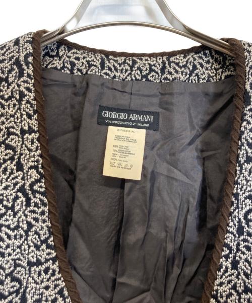 GIORGIO ARMANI（ジョルジョアルマーニ）GIORGIO ARMANI (ジョルジョアルマーニ) ジャケット ベージュ サイズ:42の古着・服飾アイテム