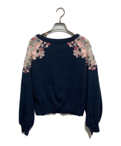 GRACE CONTINENTAL（（グレースコンチネンタル）GRACE CONTINENTAL (（グレースコンチネンタル) スウェット ネイビー サイズ:36の古着・服飾アイテム