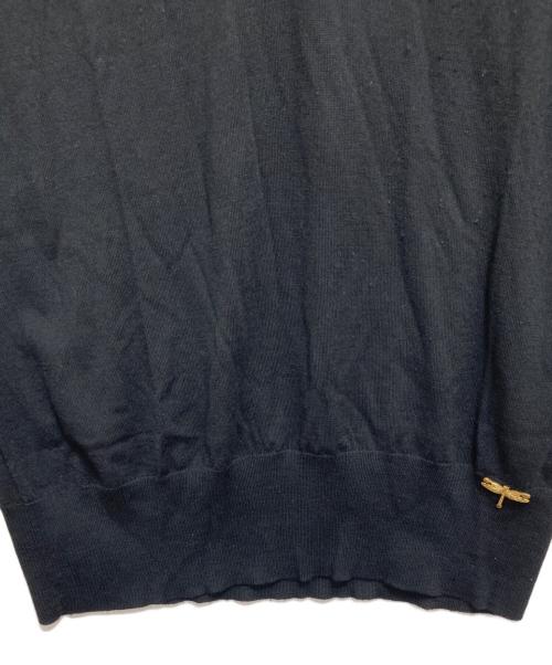 GALLIANO（ガリアーノ）GALLIANO (ガリアーノ) フリルニットワンピース ブラック サイズ:XSの古着・服飾アイテム