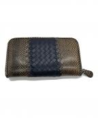 BOTTEGA VENETAボッテガベネタ）の古着「長財布」｜ネイビー