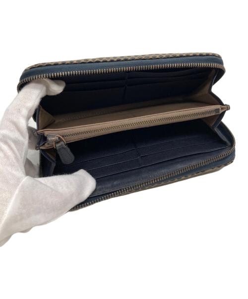 BOTTEGA VENETA（ボッテガベネタ）BOTTEGA VENETA (ボッテガベネタ) 長財布 ネイビーの古着・服飾アイテム