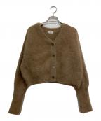 IENAイエナ）の古着「fluffyファーカーディガン」｜ベージュ