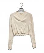 Plageプラージュ）の古着「V Neck Cropped カーディガン」｜ホワイト