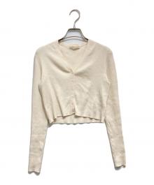Plage（プラージュ）の古着「V Neck Cropped カーディガン」｜ホワイト