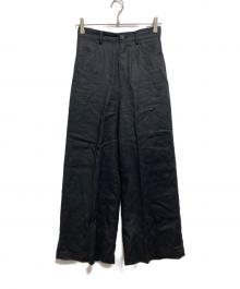 Plage（プラージュ）の古着「Linen Wide Pants」｜ブラック