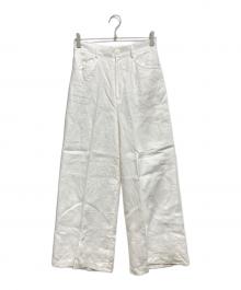 Plage（プラージュ）の古着「Linen Wide Pants」｜ホワイト