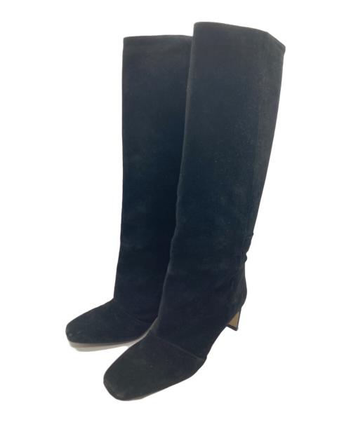 CORSO ROMA 9（コルソローマノーヴェ）CORSO ROMA 9 (コルソローマノーヴェ) スウェードロングブーツ ブラック サイズ:39の古着・服飾アイテム