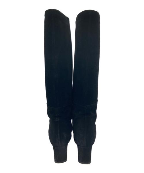 CORSO ROMA 9（コルソローマノーヴェ）CORSO ROMA 9 (コルソローマノーヴェ) スウェードロングブーツ ブラック サイズ:39の古着・服飾アイテム