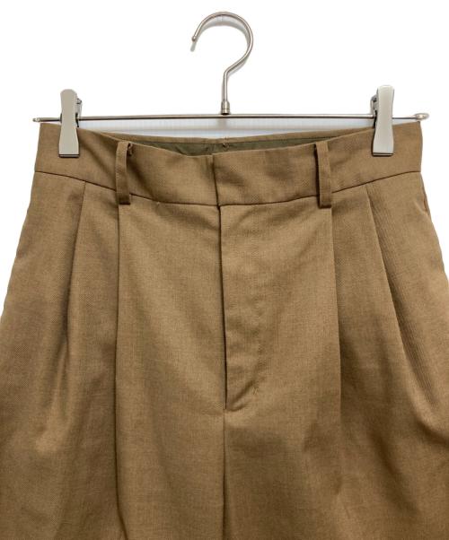 Plage（プラージュ）Plage (プラージュ) Tuck Eide Slacks ベージュ サイズ:Sの古着・服飾アイテム