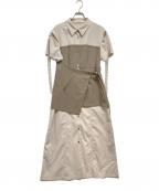 PUBLIC TOKYOパブリックトウキョウ）の古着「トランスフォームシャツワンピース」｜ベージュ