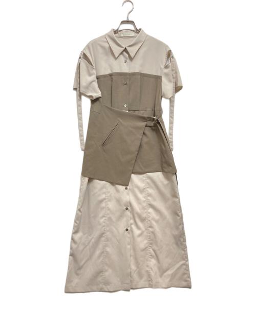 PUBLIC TOKYO（パブリックトウキョウ）PUBLIC TOKYO (パブリックトウキョウ) トランスフォームシャツワンピース ベージュ サイズ:FREEの古着・服飾アイテム