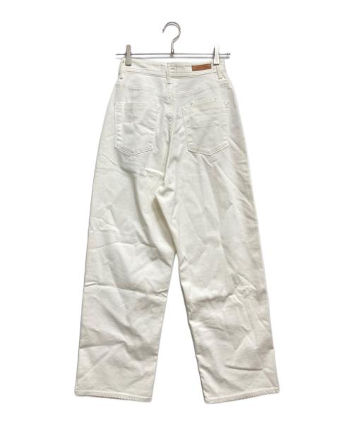 YANUK（ヤヌーク）YANUK (ヤヌーク) ルーズストレートデニムパンツ ホワイト サイズ:25の古着・服飾アイテム