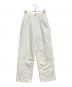 YANUK（ヤヌーク）の古着「ルーズストレートデニムパンツ」｜ホワイト