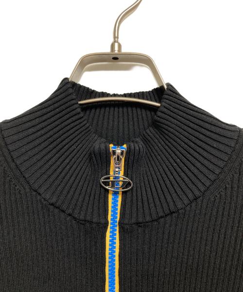 DIESEL（ディーゼル）DIESEL (ディーゼル) フロントジップライトジャケット ブラック サイズ:Mの古着・服飾アイテム