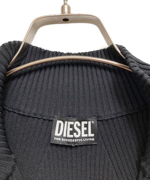 DIESEL（ディーゼル）DIESEL (ディーゼル) フロントジップライトジャケット ブラック サイズ:Mの古着・服飾アイテム