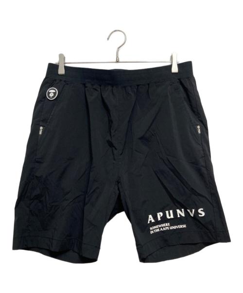 Aape BY A BATHING APE（エーエイプ バイ アベイシングエイプ）AAPE BY A BATHING APE (エーエイプ バイ アベイシングエイプ) ハーフパンツ ブラック サイズ:Lの古着・服飾アイテム