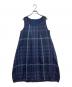 io comme io（イオコムイオ）の古着「ノースリーブチェックワンピース」｜ネイビー