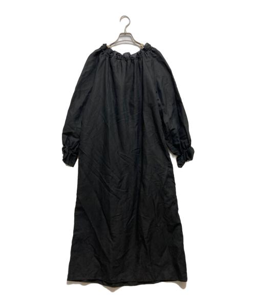 Plage（プラージュ）Plage (プラージュ) リネン混ワンピース ブラック サイズ:36の古着・服飾アイテム