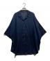 mizuiro-ind（ミズイロインド）の古着「リネン混半袖シャツ」｜ネイビー
