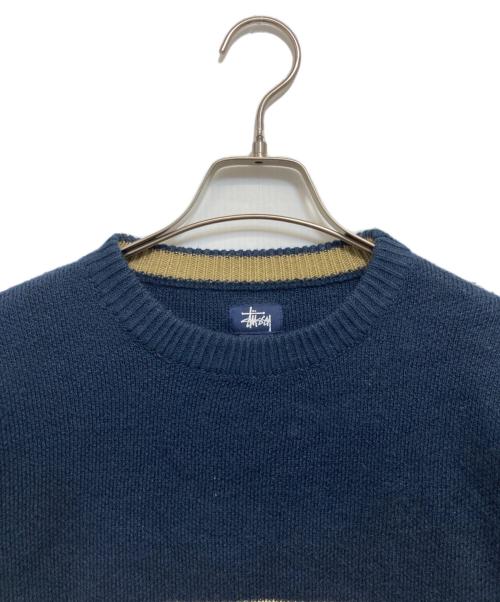 stussy（ステューシー）stussy (ステューシー) ニット ネイビー サイズ:Lの古着・服飾アイテム