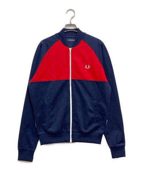 FRED PERRY（フレッドペリー）FRED PERRY (フレッドペリー) トラックジャケット ネイビー×レッド サイズ:Sの古着・服飾アイテム