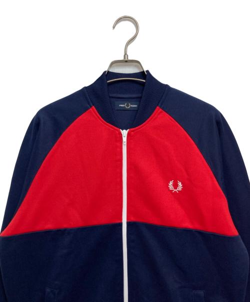 FRED PERRY（フレッドペリー）FRED PERRY (フレッドペリー) トラックジャケット ネイビー×レッド サイズ:Sの古着・服飾アイテム