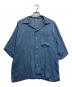M'S BRAQUE（エムズブラック）の古着「ALOHA SHIRT」｜ブルー