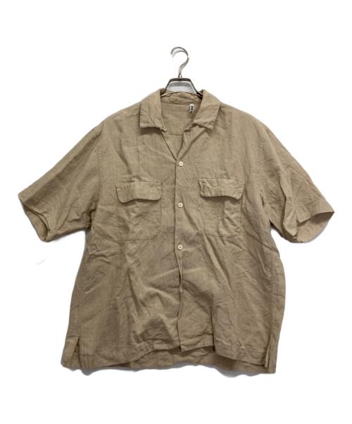KAPTAIN SUNSHINE（キャプテンサンシャイン）KAPTAIN SUNSHINE (キャプテンサンシャイン) リネン混シャツ ベージュ サイズ:40の古着・服飾アイテム