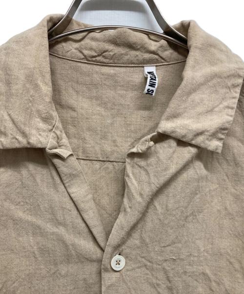 KAPTAIN SUNSHINE（キャプテンサンシャイン）KAPTAIN SUNSHINE (キャプテンサンシャイン) リネン混シャツ ベージュ サイズ:40の古着・服飾アイテム