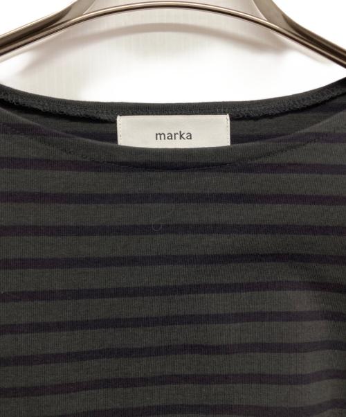 MARKA（マーカ）MARKA (マーカ) ボーダーカットソー グレー サイズ:1の古着・服飾アイテム