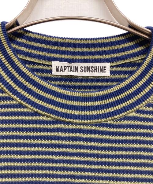 KAPTAIN SUNSHINE（キャプテンサンシャイン）KAPTAIN SUNSHINE (キャプテンサンシャイン) ボーダーカットソー グリーン サイズ:40の古着・服飾アイテム