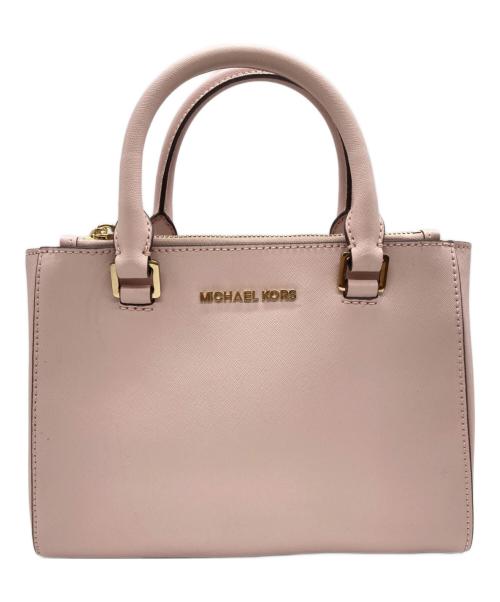 MICHAEL KORS（マイケル・コース）MICHAEL KORS (マイケルコース) ハンドバッグ ピンクの古着・服飾アイテム