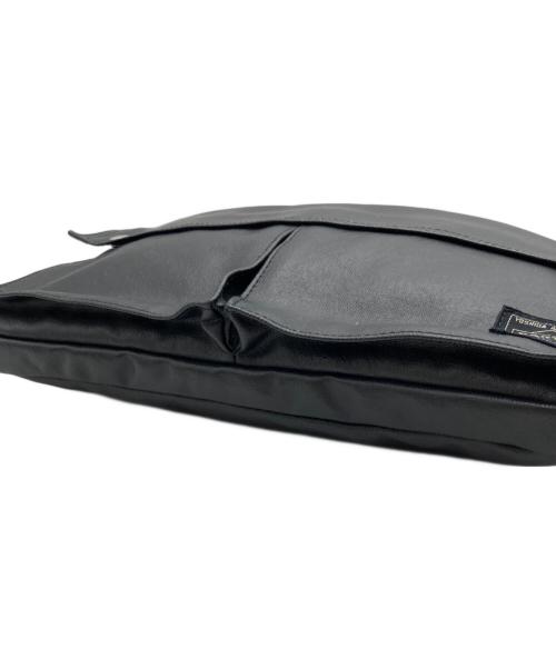 PORTER（ポーター）PORTER (ポーター) レザーボディバッグ ブラックの古着・服飾アイテム