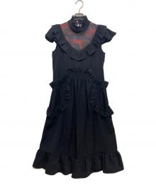 COACH（コーチ）の古着「ノースリーブ切替ワンピース」｜ブラック