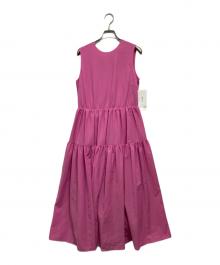 Mila Owen（ミラオーウェン）の古着「ノースリーブティアードワンピース」｜ピンク