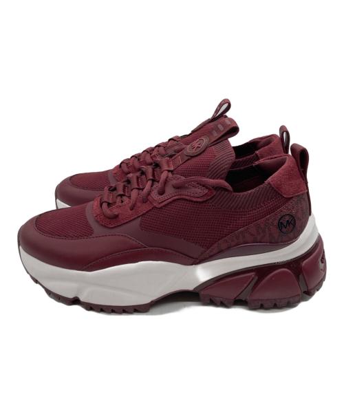 MICHAEL KORS（マイケル・コース）MICHAEL KORS (マイケルコース) DARIUSニットスニーカー レッド サイズ:9.5Mの古着・服飾アイテム