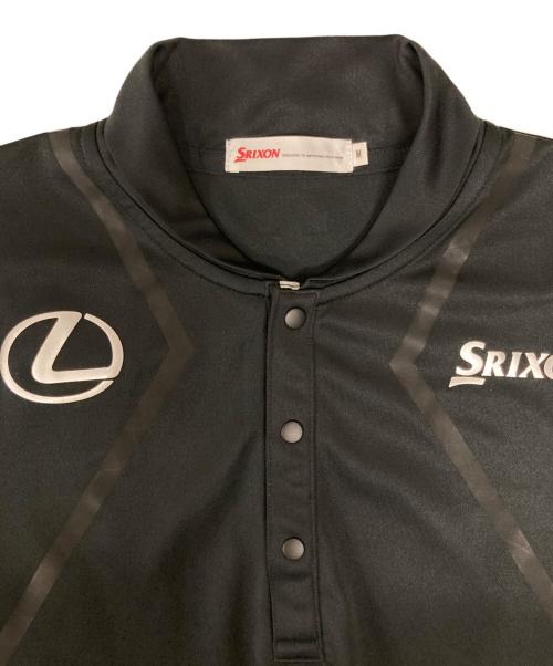 SRIXON（スリクソン）SRIXON (スリクソン) luxus (レクサス) ポロシャツ ブラック サイズ:Mの古着・服飾アイテム