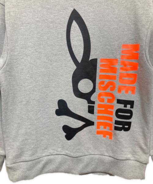 Psycho Bunny（サイコ バニー）Psycho Bunny (サイコ バニー) フロントプリント クルーネックスウェット グレー サイズ:XSの古着・服飾アイテム