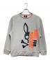 Psycho Bunny（サイコ バニー）の古着「フロントプリント クルーネックスウェット」｜グレー
