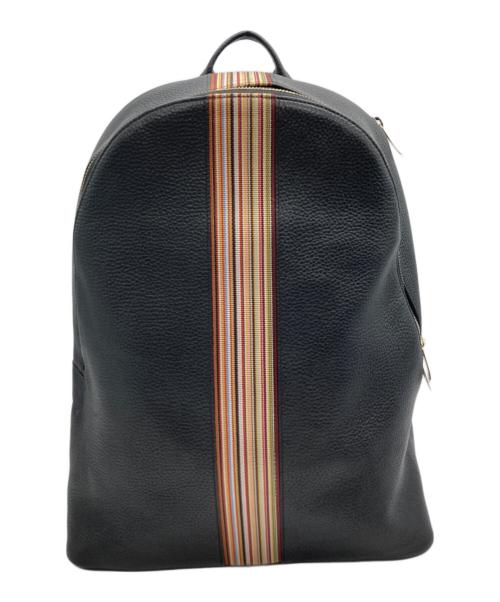 PAUL SMITH（ポールスミス）Paul Smith (ポールスミス) レザーリュック ブラックの古着・服飾アイテム