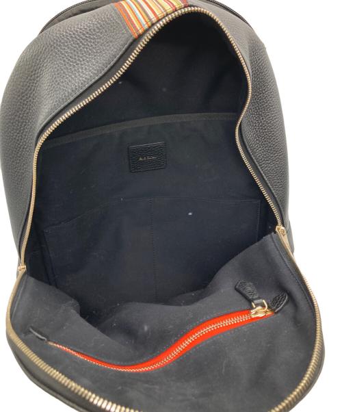 PAUL SMITH（ポールスミス）Paul Smith (ポールスミス) レザーリュック ブラックの古着・服飾アイテム