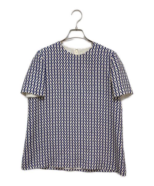 VALENTINO（ヴァレンティノ）VALENTINO (ヴァレンティノ) Vロゴカットソー ホワイト サイズ:42の古着・服飾アイテム