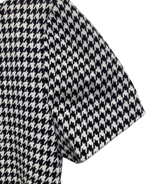 MaxMara（マックスマーラ）MaxMara (マックスマーラ) チェック柄ベルテッドワンピース ホワイト サイズ:40の古着・服飾アイテム