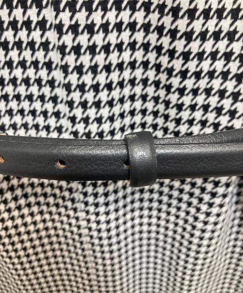 MaxMara（マックスマーラ）MaxMara (マックスマーラ) チェック柄ベルテッドワンピース ホワイト サイズ:40の古着・服飾アイテム