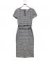 MaxMara（マックスマーラ）の古着「チェック柄ベルテッドワンピース」｜ホワイト