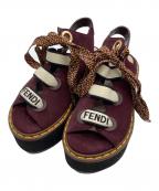 FENDIフェンディ）の古着「リボンサンダル」｜ブラウン